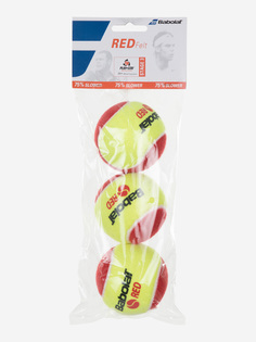 Набор мячей для большого тенниса Babolat Red Felt X3, Красный, размер Без размера