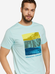 Футболка мужская Mountain Hardwear Topography Short Sleeve, Голубой, размер 48