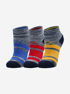 Носки для мальчиков Skechers, 3 пары, Мультицвет, размер 24-35