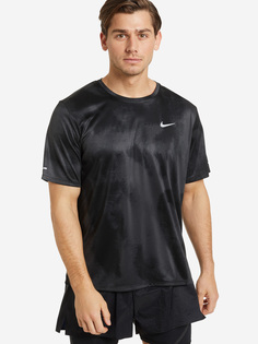 Футболка мужская Nike Dri-FIT Miler Wild Run, Серебряный, размер 50-52