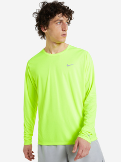 Лонгслив мужской Nike Dri-FIT Miler, Зеленый, размер 46-48