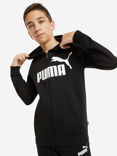 Толстовка для мальчиков PUMA ESS Big Logo, Черный, размер 129-140