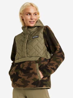 Джемпер флисовый женский Columbia Sweet View Fleece Hooded Pullover, Зеленый, размер 52-54