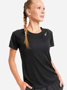 Футболка женская Nike Dri-FIT Race, Черный, размер 40-42