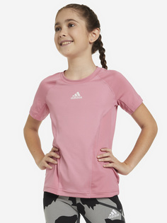 Футболка для девочек adidas Xfg, Розовый, размер 152