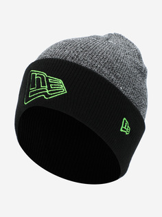 Шапка New Era Marl Pop Outline Cuff, Черный, размер Без размера