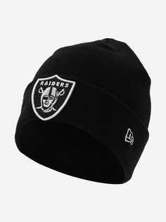 Шапка New Era NFL Essential Cuff Knit Lasrai, Черный, размер Без размера