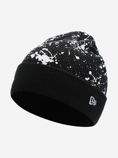 Шапка для мальчиков New Era Splatter Cuff Knit, Синий, размер 53-54