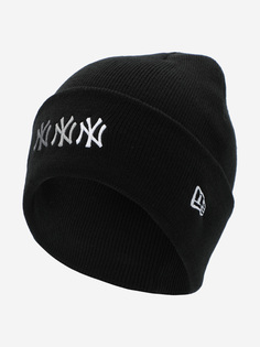 Шапка New Era Multi Logo Beanie, Черный, размер Без размера