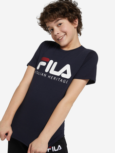 Футболка для мальчиков FILA, Синий, размер 128