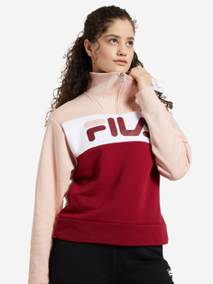 Толстовка женская FILA, Красный, размер 54-56