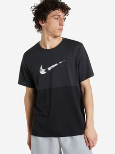 Футболка мужская Nike Dri-FIT Run Wild Run, Черный, размер 44-46
