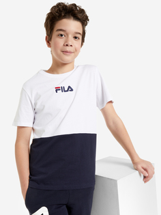 Футболка для мальчиков FILA, Белый, размер 128