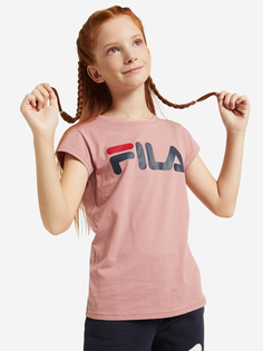 Футболка для девочек FILA, Розовый, размер 170