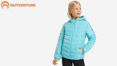 Куртка утепленная для девочек Outventure, Голубой, размер 116