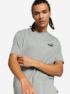 Футболка мужская PUMA ESS Small Logo, Серый, размер 50-52