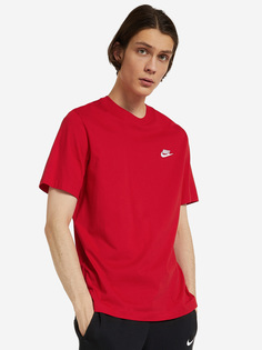 Футболка мужская Nike Sportswear Club, Красный, размер 44-46