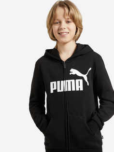 Толстовка для мальчиков PUMA Ess Big Logo FZ, Черный, размер 165-176