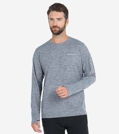 Футболка с длинным рукавом мужская Columbia Tech Trail Long Sleeve Crew II, Синий, размер 54