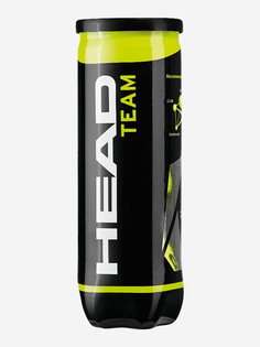 Набор теннисных мячей Head Team, 3 шт, Желтый, размер Без размера