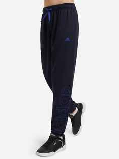 Брюки для мальчиков adidas Essentials Logo, Синий, размер 176