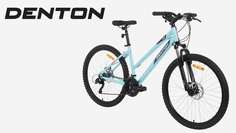 Велосипед горный женский Denton Aura 2.0 26", Голубой, размер 165-175