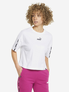 Футболка женская PUMA Power Tape Cropped, Белый, размер 42-44