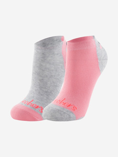 Носки для девочек Skechers, 2 пары, Мультицвет, размер 24-35