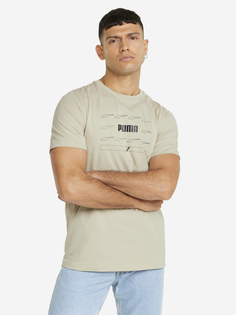 Футболка мужская PUMA RAD/CAL Graphic, Бежевый, размер 50-52