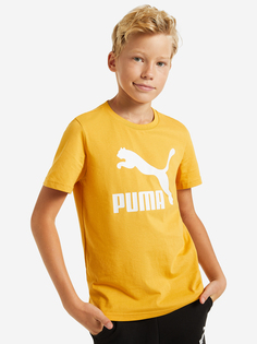 Футболка для мальчиков PUMA Classics, Желтый, размер 141-152
