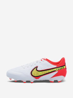 Бутсы для мальчиков Nike Legend 9 Academy Fg/Mg, Белый, размер 34