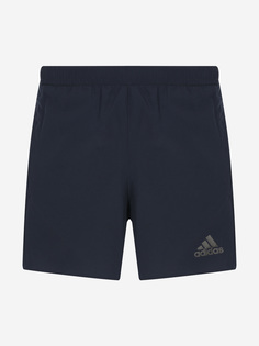 Шорты мужские adidas Run Icon Full Reflective 3 Stripe, Черный, размер 48-50