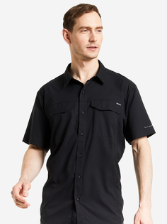 Рубашка мужская Columbia Silver Ridge Lite Short Sleeve Shirt, Черный, размер 46
