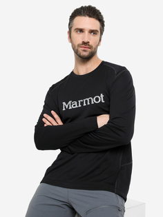 Лонгслив мужской Marmot Windridge with Graphic, Черный, размер 58-60