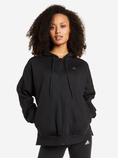 Толстовка женская adidas Wording Loose Fit, Черный, размер 42-44