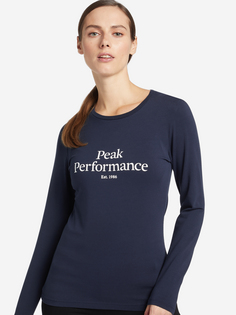 Лонгслив женский Peak Performance Original, Синий, размер 42