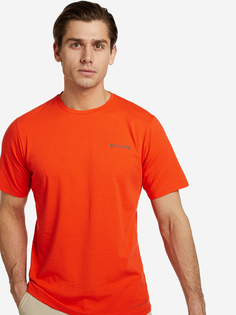 Футболка мужская Columbia Mens Sun Trek Short Sleeve Tee, Оранжевый, размер 56