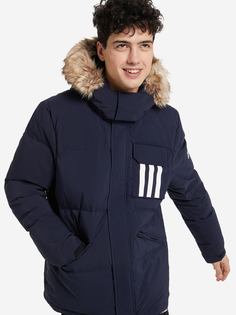 Пуховик мужской adidas 3-Stripes Puffa, Черный, размер 56-58