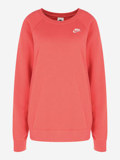 Свитшот женский Nike Sportswear Essential, Plus Size, Оранжевый, размер 56-58