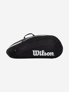 Сумка для 12 ракеток Wilson Fed Team 12 Pack, Черный, размер Без размера