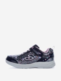 Кроссовки для девочек Skechers Glimmer Kicks Glitter N Glow, Синий, размер 31.5