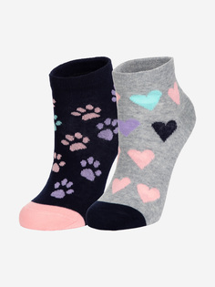 Носки для девочек Demix, 1 пара, Мультицвет, размер 31-33