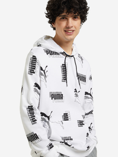 Худи мужская PUMA Power AOP, Белый, размер 44-46