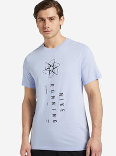 Футболка мужская Nike Dri-FIT Run Division, Голубой, размер 44-46