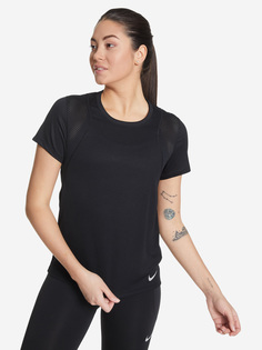 Футболка женская Nike Run, Черный, размер 40-42