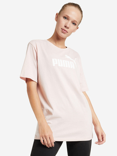 Футболка женская PUMA Ess Logo, Розовый, размер 42-44