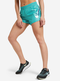 Шорты женские Nike Dri-FIT Swoosh Run, Голубой, размер 40-42