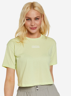 Футболка женская Mountain Hardwear Logo Crop Short Sleeve, Зеленый, размер 42