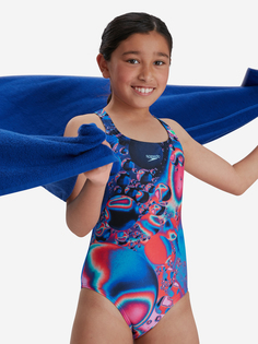 Купальник для девочек Speedo, Синий, размер 140