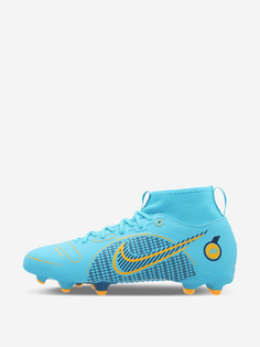 Бутсы детские NikeJr Superfly 8 Academy FG/MG, Голубой, размер 37.5